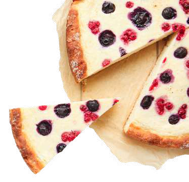 Käsekuchen mit Beeren